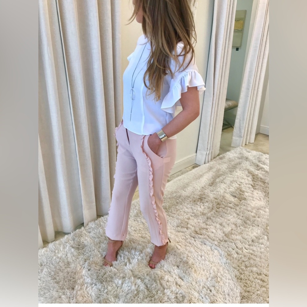 DREW Blush Pink Trousers